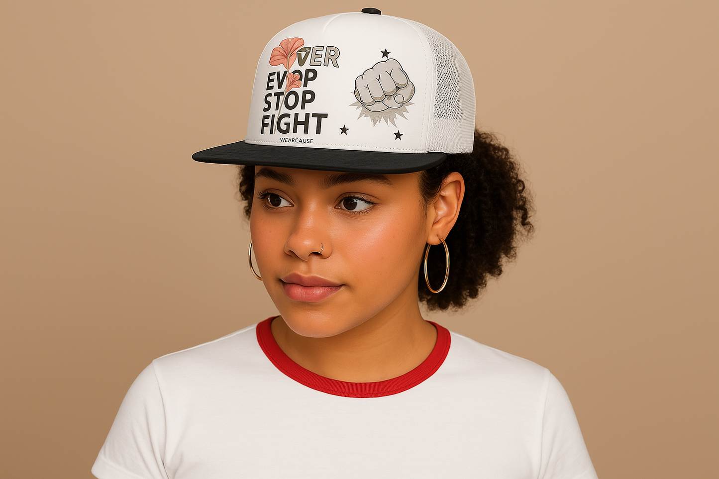 🧢 Flat-Brimmed Mesh Cap 🧢