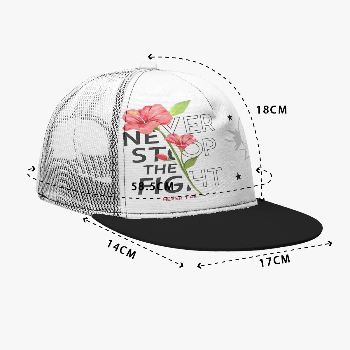 🧢 Flat-Brimmed Mesh Cap 🧢