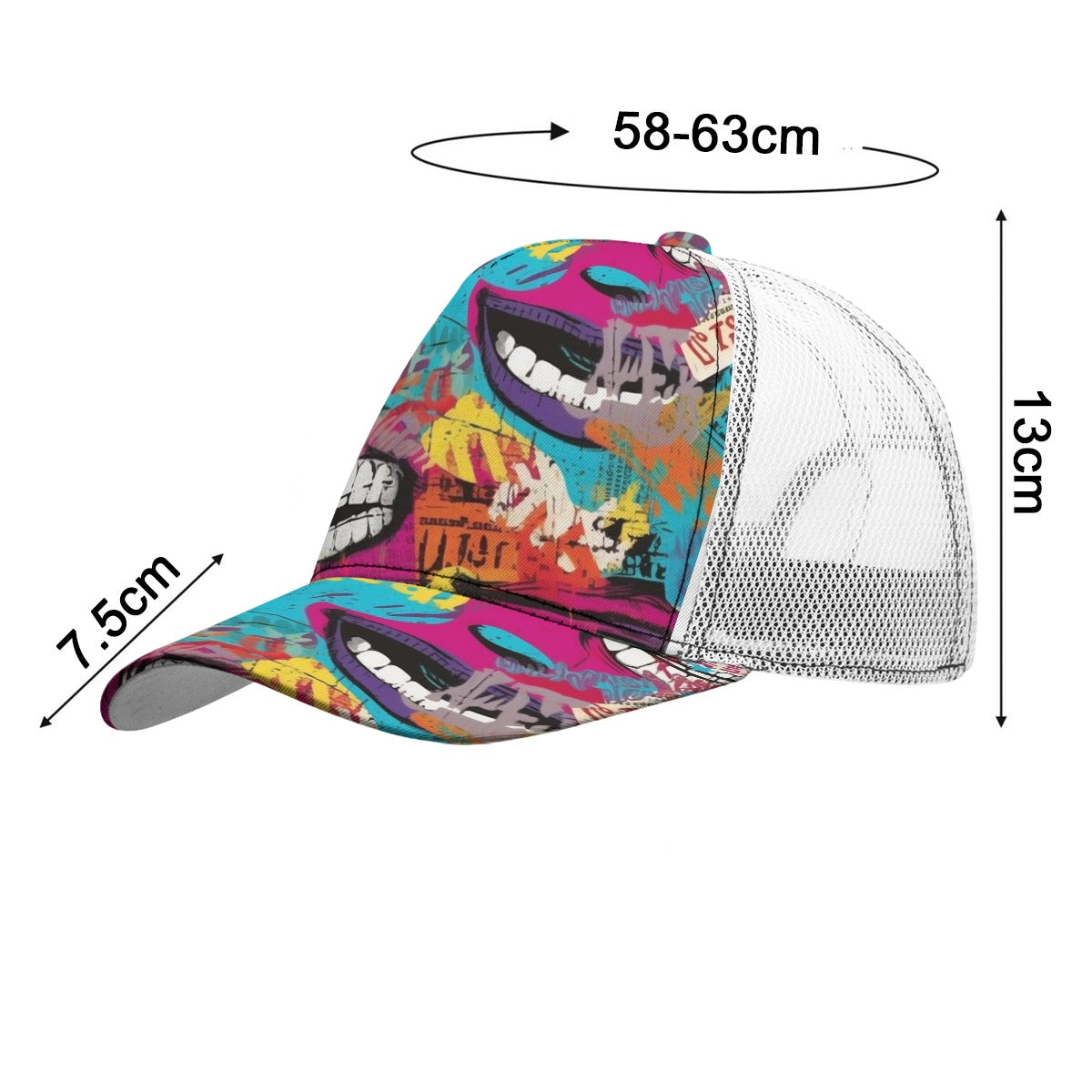 Street Vibes Mesh Cap 🎨🧢 | Bold, Loud & Fearless