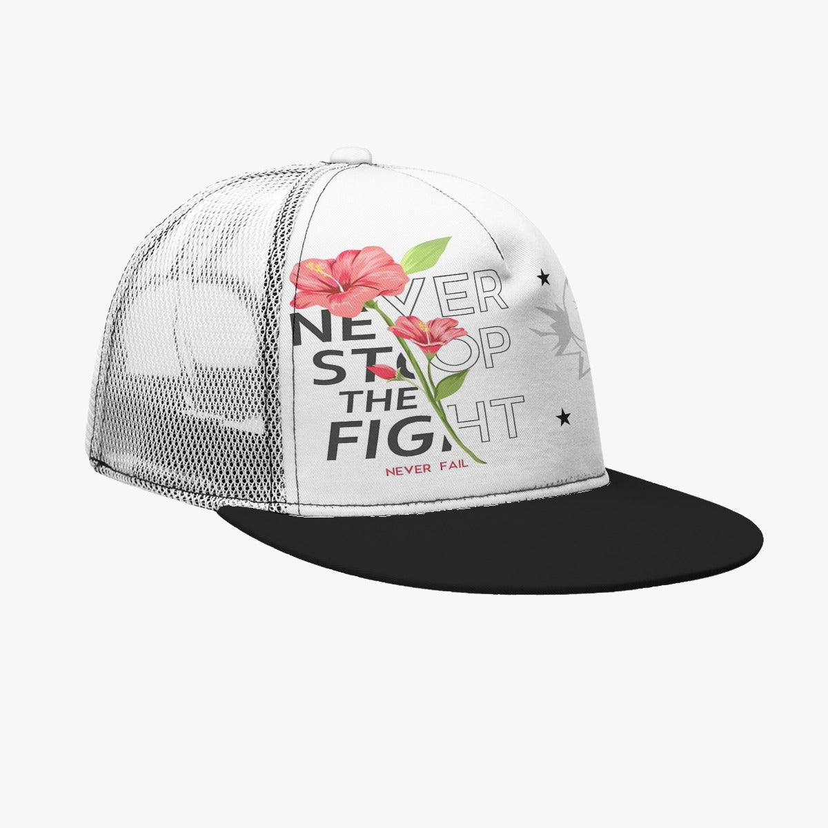 🧢 Flat-Brimmed Mesh Cap 🧢
