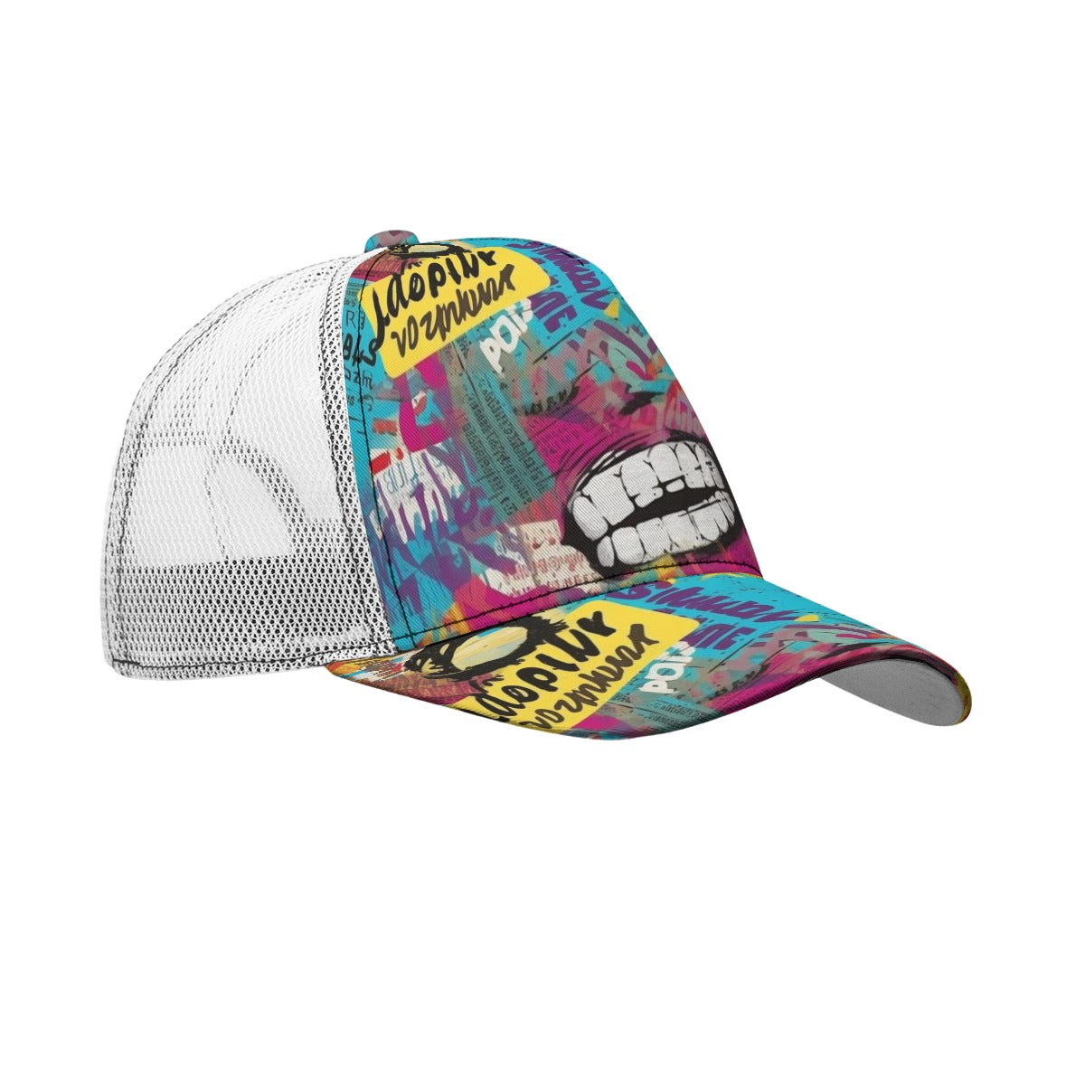Street Vibes Mesh Cap 🎨🧢 | Bold, Loud & Fearless