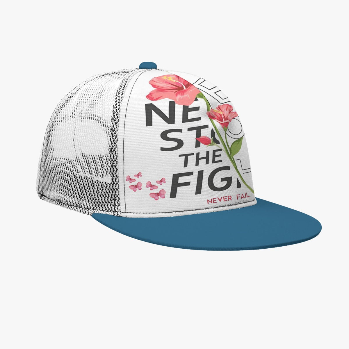 🧢 Classic Flat-Brimmed Mesh Cap 🧢