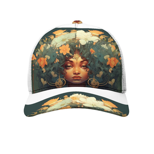 🧢 Curved Brim Mesh Snapback Cap 🧢