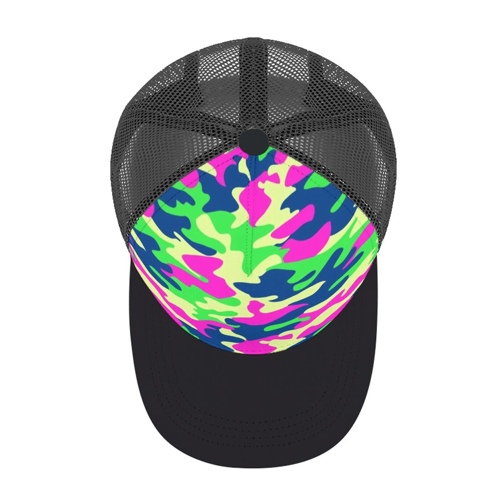 Baseball Cap Bent glue rear hollow (multi-color optional)