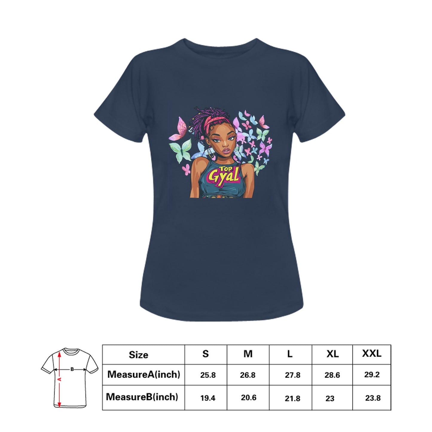 Top Gyal Vibes Tee 💁🏾‍♀️🦋 | Bold & Beautiful Style